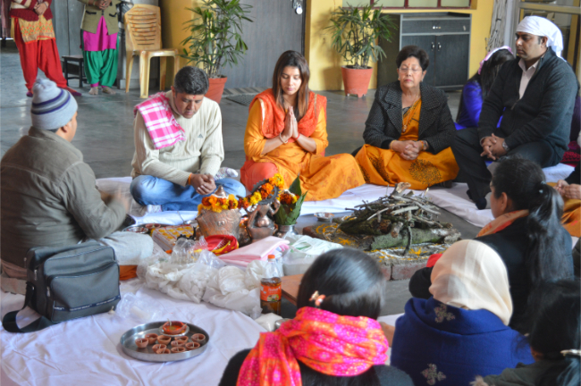 Hawan in Samar Study Hall Sr....