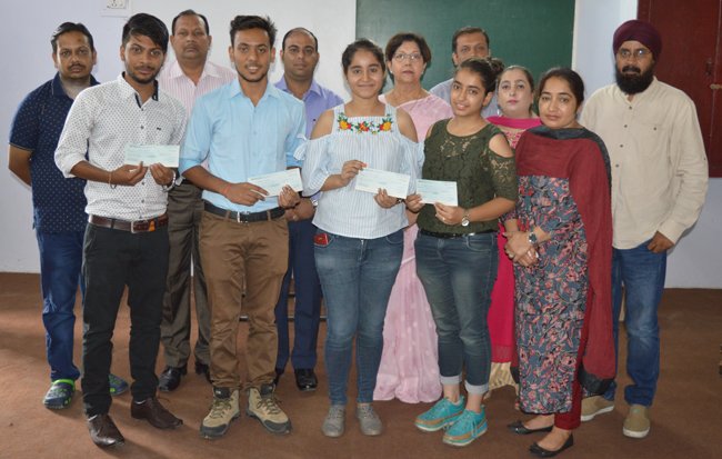 Prize distribution to...