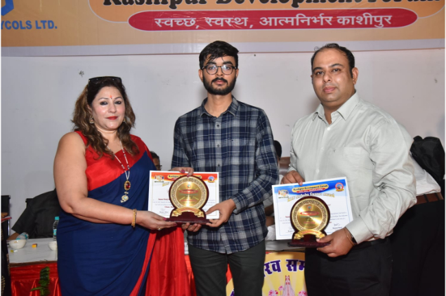 Students were felicitated by...