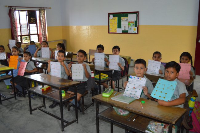 Class-2 Students learning...